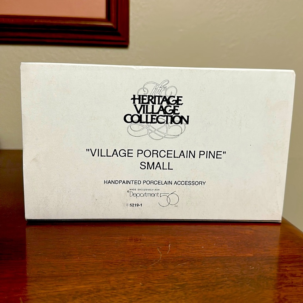 Dept 56 Village Small Porcelain Pine